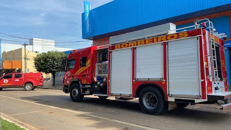 Sorriso Princípio de incêndio em loja de eletrodomésticos mobiliza