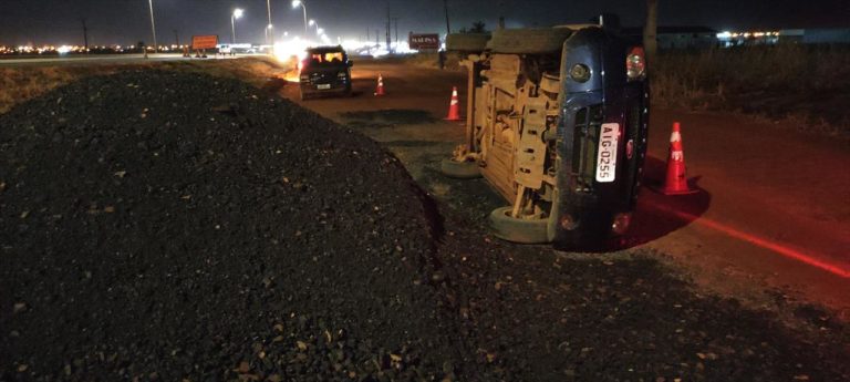 Sorriso: Motorista tomba veículo após não visualizar morro às margens da BR-163