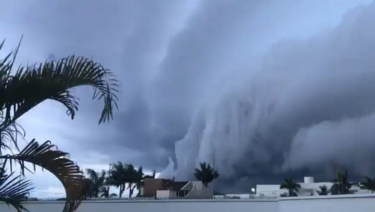 IMPRESSIONANTE: Nuvem assustadora foi registrada em Sorriso