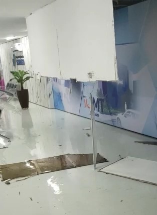 Telhado do Hospital Regional de Sorriso cai, após 4 meses da inauguração