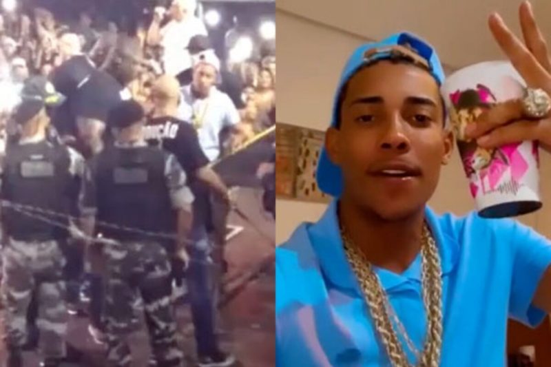 PM interrompe show de MC Poze em Belém, público reage e policial atira balas de borracha