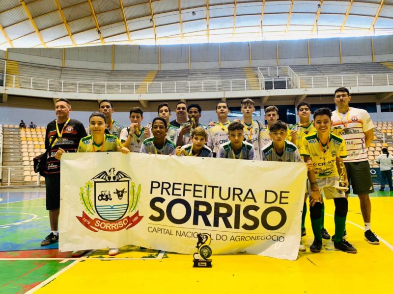 Equipe sub-13 de Sorriso é campeã da Taça Mato Grosso de Futsal