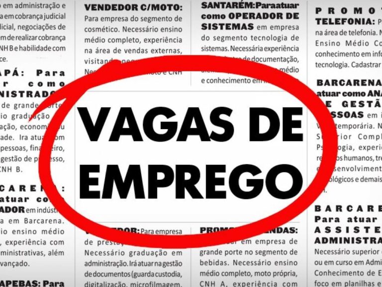 Confira as vagas de emprego do Sine nesta segunda-feira em Sorriso-MT