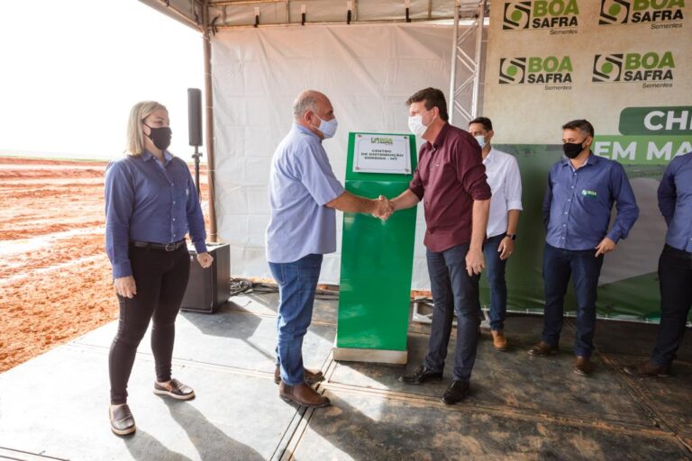 Boa Safra sementes, líder na produção de sementes de soja no Brasil reuniu convidados em evento que marcou o início da construção em Sorriso