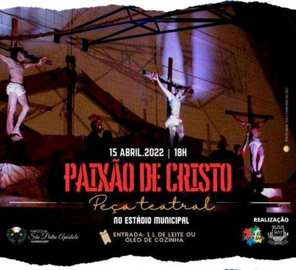 Paixão de Cristo será encenada nesta sexta (15)