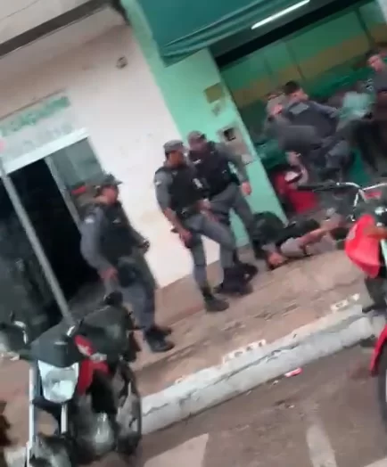 Assaltante passa mal após ser preso em MT; veja o vídeo