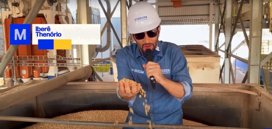 Youtuber famoso explica produção de etanol de milho em agroindústria em Lucas do Rio Verde