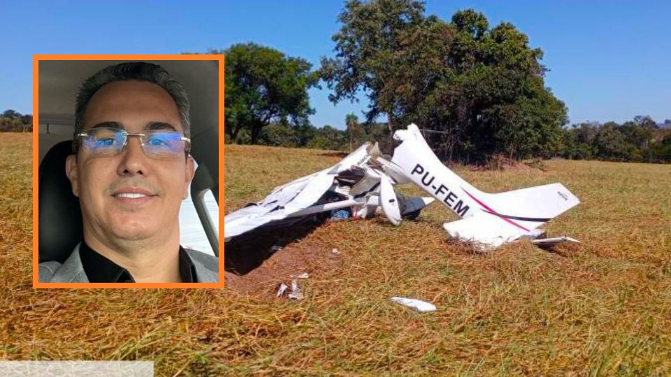 Advogado e funcionário morrem em queda de avião em Mato Grosso