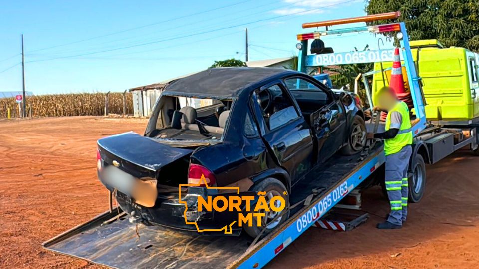 Colisão entre carros na BR-163 em Sorriso deixa dois em estado grave