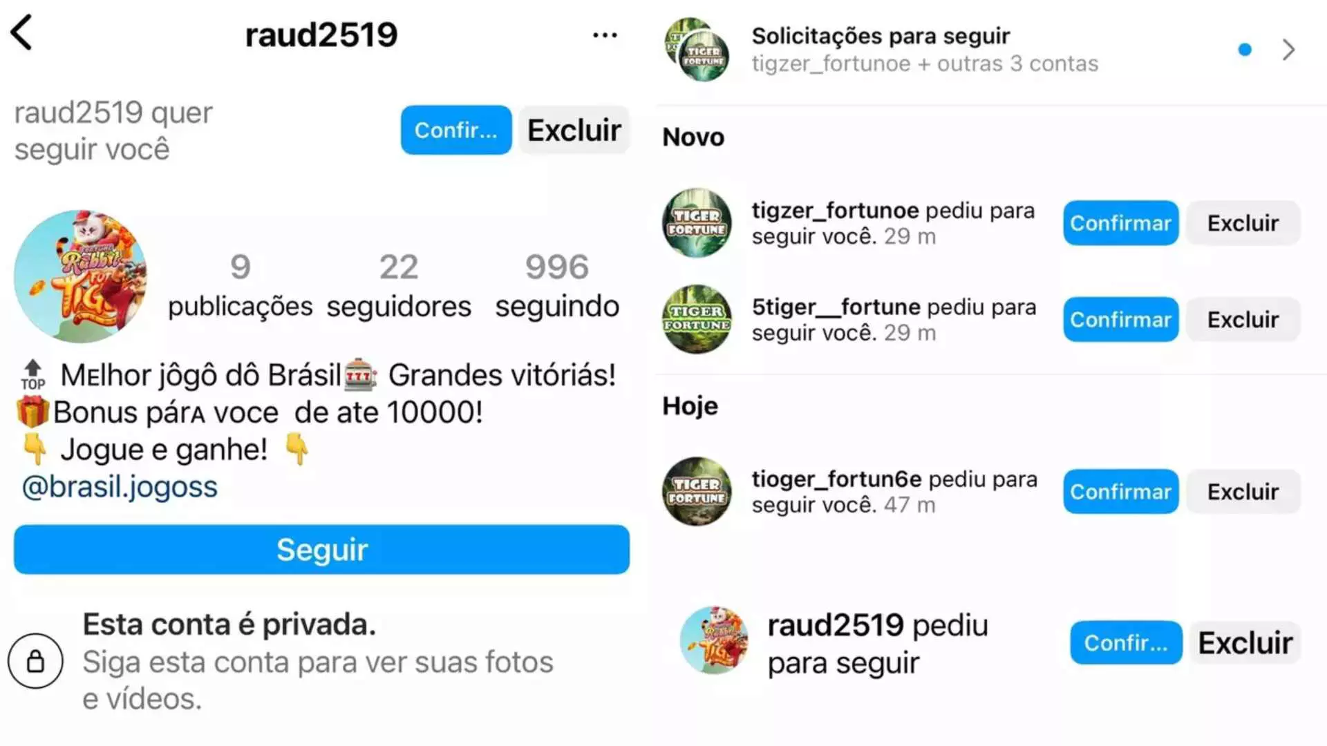 Jogo do Tigrinho? Confira tutorial em vídeo de como se livrar dos perfis nas redes sociais