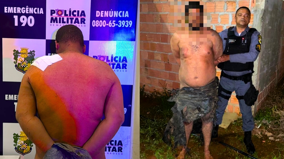 Maníaco é preso “sem roupa” após tentar estuprar mulher do próprio amigo em Sorriso