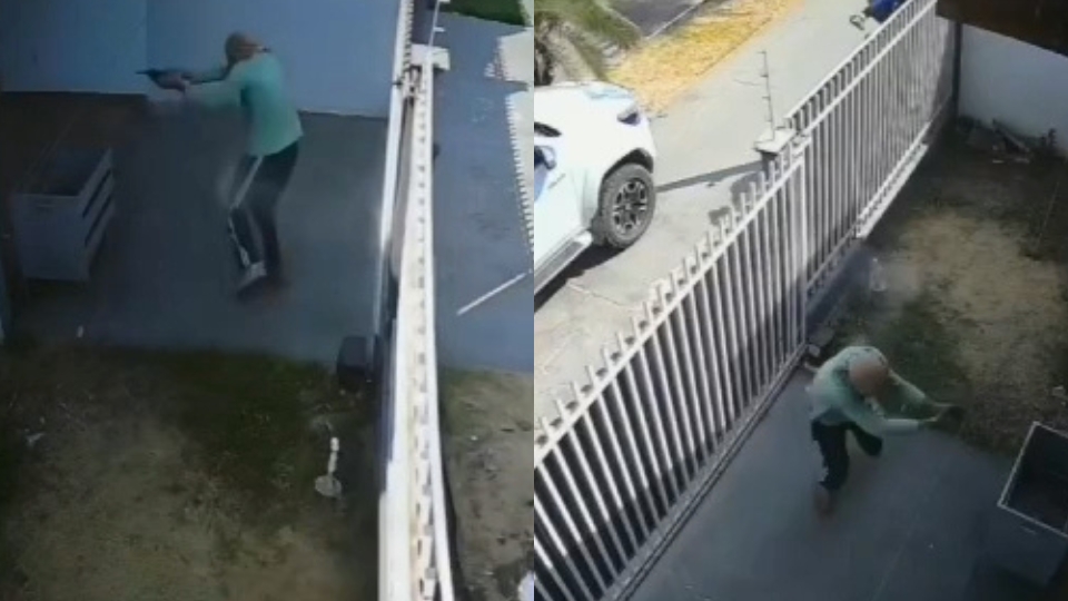 Câmera de segurança registra assalto que terminou com bandido morto em Sinop; veja vídeo