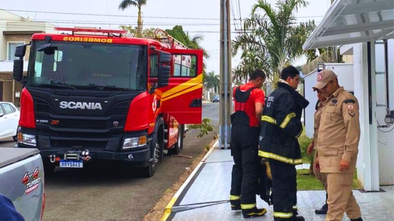 Mulher controla princípio de incêndio em residência em Sorriso