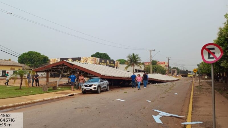 Temporal provoca estragos em Itanhangá e deixa moradores sem energia elétrica por mais de 12 horas