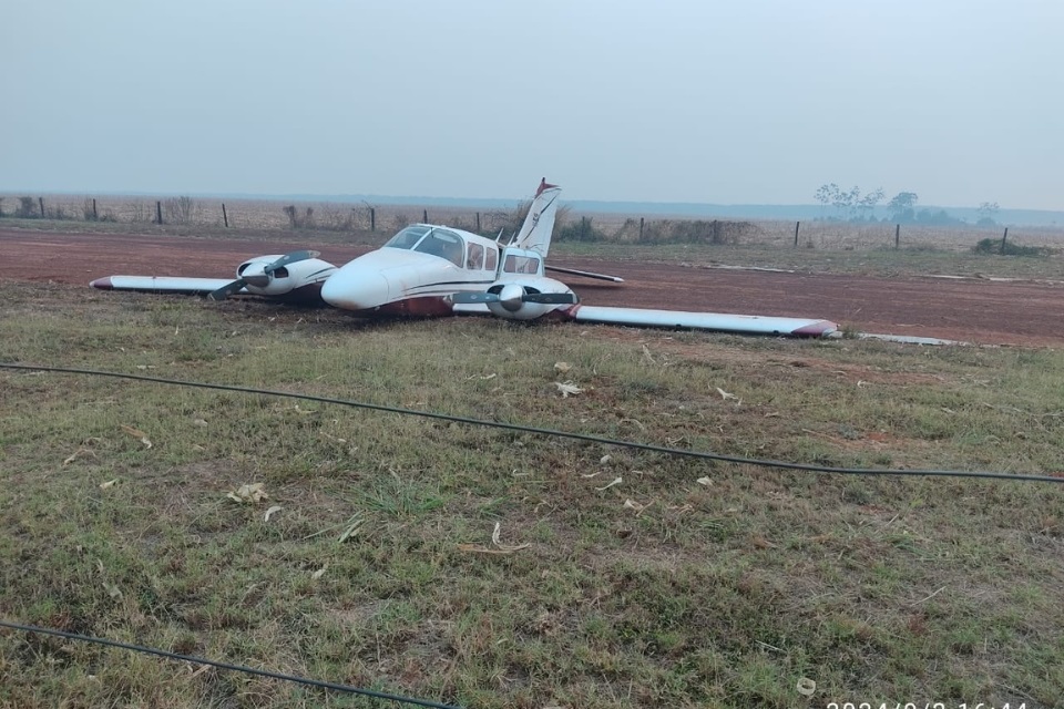 Avião que buscaria deputado de Mato Grosso sofre pouso forçado em fazenda