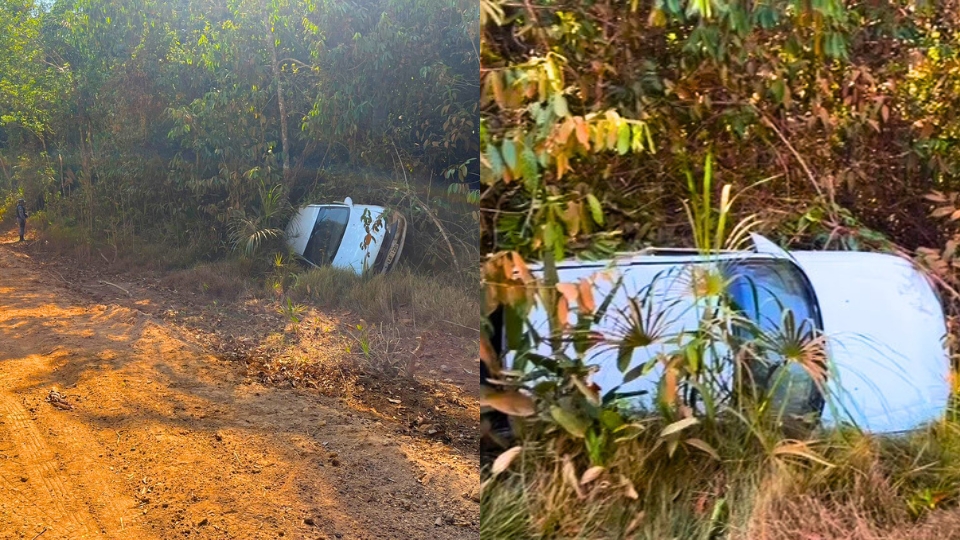 Mulher no desespero aciona polícia achando que motorista estava morto após acidente entre Sorriso e Ipiranga do Norte