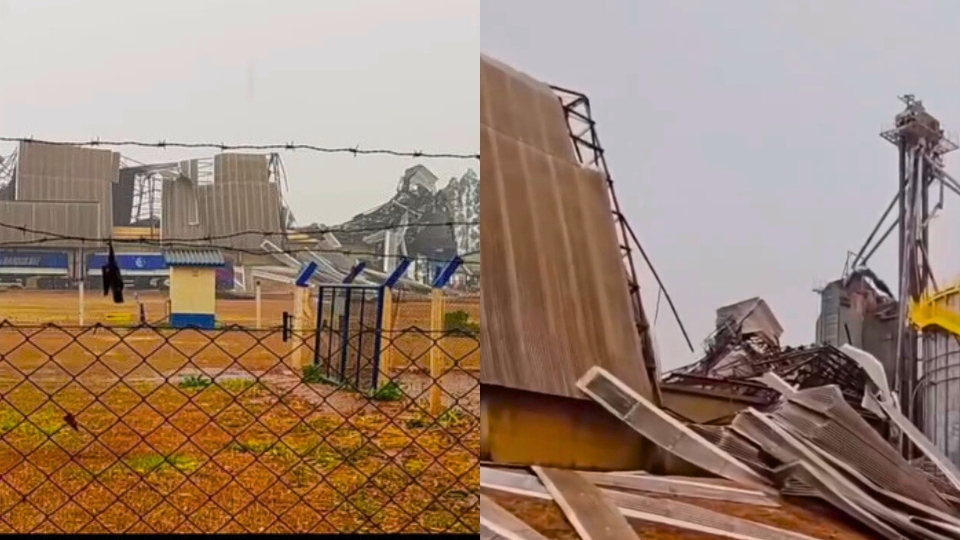 Vendaval seguido de forte chuva causa estragos na fazenda de Brasnorte