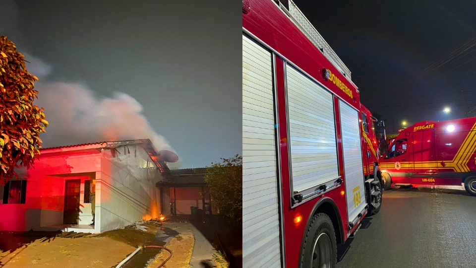 Bombeiros conseguem controlar fogo em residência após vazamento em botijão de gás em Sorriso