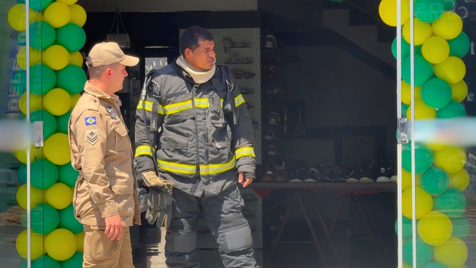 Princípio de incêndio em loja de roupas mobiliza bombeiros em Sorriso