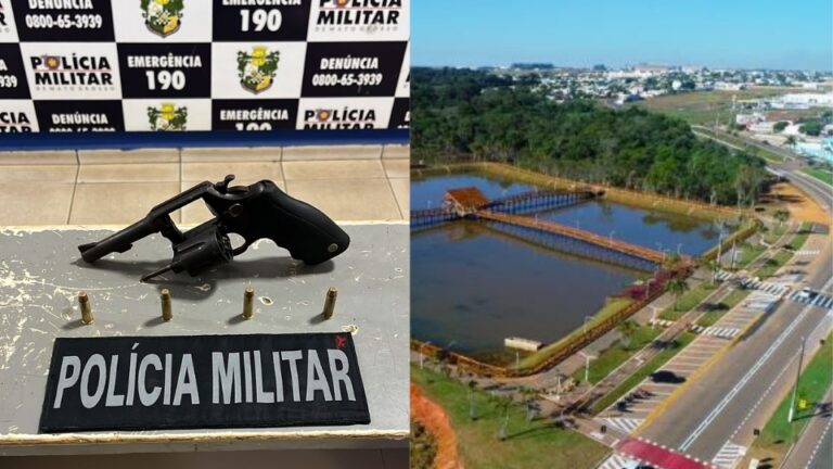 PM encontra revólver escondido em tablado no Lago do Rota do Sol em Sorriso