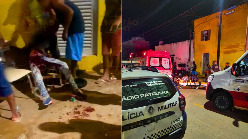 Atirador de moto atira em grupo de amigos e acerta três pessoas em Sorriso