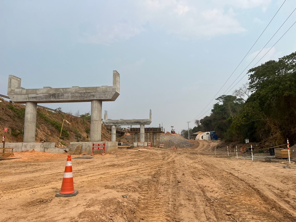 Nova Rota faz operação especial na BR-163 para construção da ponte em Nova Mutum