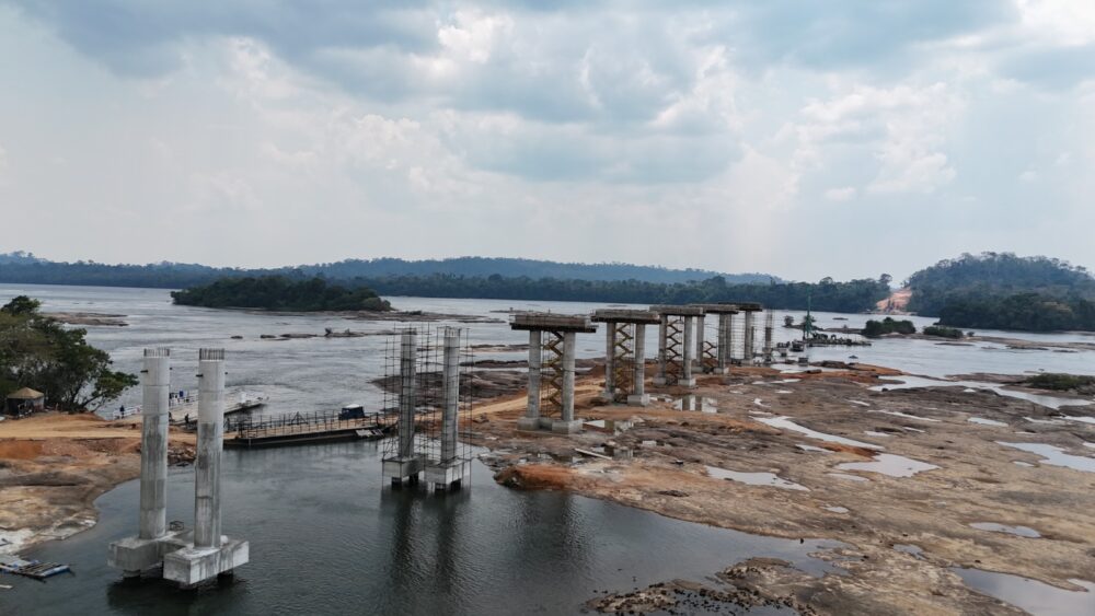 Obras da maior ponte de Mato Grosso chegam a 30% de execução