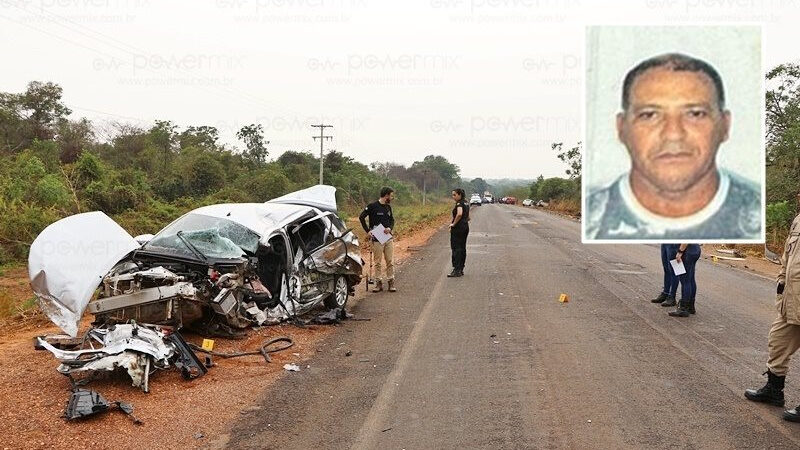 Homem de 52 anos morre em grave acidente entre três veículos na MT-249 em Nova Mutum