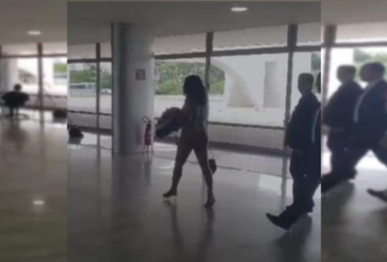 Vídeo mostra mulher andando pelada no Palácio do Planalto