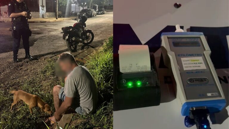 Motociclista é preso em flagrante com sinais de embriaguez após acidente em Sorriso