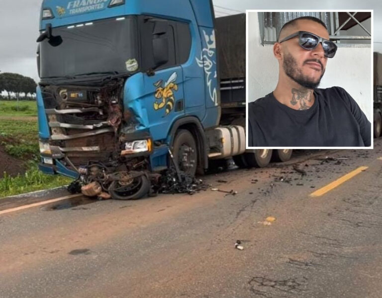 Motociclista de 34 anos morre após colisão com carreta na MT-235 em Campo Novo dos Parecis